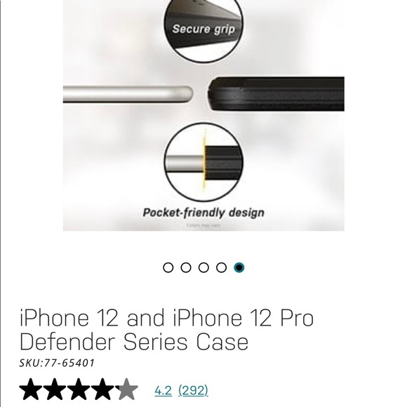 Otter Box Defender Pro for iPhone 12/12 Pro - Picture 5 of 8